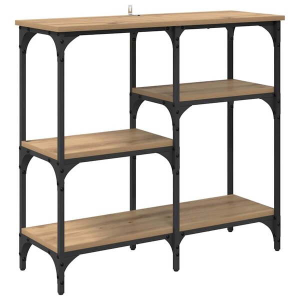 vidaXL Table console Chêne artisanal 80 x 29 x 75 cm Bois d'ingénierie