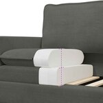 vidaXL Canapé Gris foncé 76 x 81 x 87 5 cm Tissu