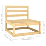 Salon de jardin meuble d'extérieur ensemble de mobilier 6 pièces avec coussins bois de pin massif 02_0016678