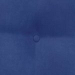 vidaXL Coussin de Dos Bleu police 60 x 24 x 50 cm Velours