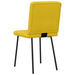 vidaXL Chaises à manger lot de 2 Jaune Velours