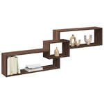 vidaXL Armoire murale 158x18x53 cm chêne marron bois d'ingénierie