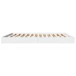 vidaXL Cadre de lit sans matelas blanc 180x200 cm bois d'ingénierie