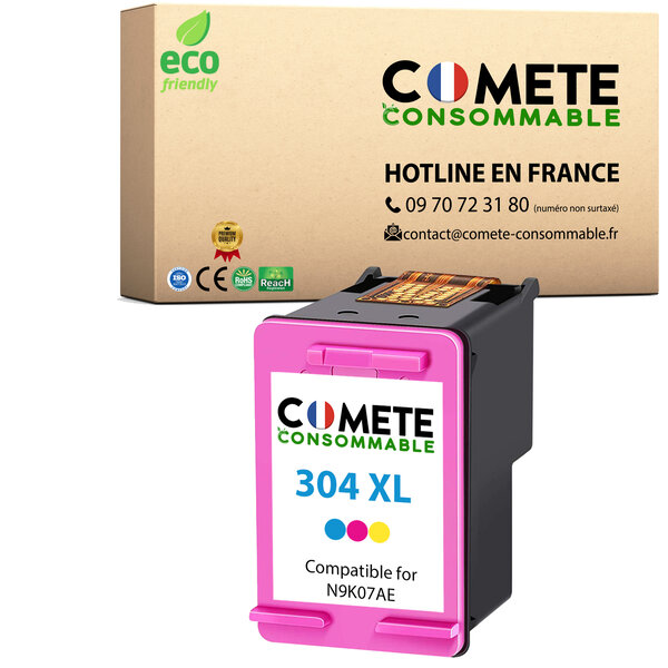 304XL - 1 cartouche compatible pour HP 304 XL - 1 couleur - COMETE