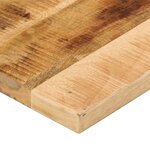 vidaXL Dessus de table rectangulaire bois massif de manguier brut