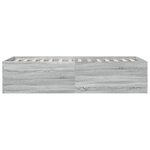 vidaXL Cadre de lit sonoma gris 75x190 cm bois d'ingénierie