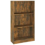 vidaXL Bibliothèque Chêne fumé 60x24x109 cm Bois d'ingénierie
