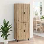 vidaXL Haut Armoire Chêne artisanal 69 5 x 34 x 180 cm