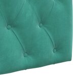 vidaXL Tête de lit suspendue Turquoise Velours