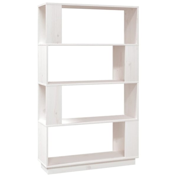 vidaXL Bibliothèque/Séparateur de pièce Blanc 80x25x132 cm Pin massif