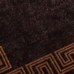 vidaXL Coureur de Tapis MARSA Noir 80 x 350 cm Polyester et PVC