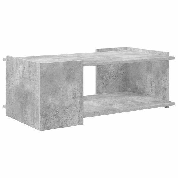 vidaXL Table basse Gris béton 90 x 50 x 33 cm Bois d'ingénierie