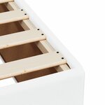 vidaXL Cadre de lit Blanc 100x200 cm Similicuir