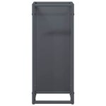 vidaXL Portant de bois chauffage anthracite 25x25x60 cm