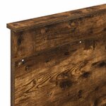 vidaXL Tête de lit avec tête de lit Chêne fumé 75 cm Bois d'ingénierie