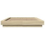 vidaXL Cadre de lit avec lumières LED sans matelas 120x190cm