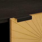 vidaXL Table basse Noir et or 80 x 50 x 40 cm