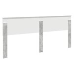 vidaXL Tête de lit Gris béton 200 cm Bois d'ingénierie