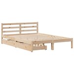 vidaXL Cadre de lit sans matelas 150x200 cm bois de pin massif
