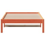 vidaXL Lit de jour sans matelas cire marron 90x200 cm bois pin massif