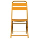 vidaXL Chaise de jardin pliante 2 Pièces Moutarde 42 x 52 x 82 cm