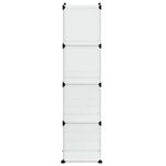 vidaXL Cubes de rangement 9 Pièces Transparent PP
