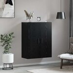 vidaXL Meuble mural Chêne noir 69 5 x 34 x 90 cm Bois d'ingénierie