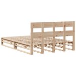 vidaXL Cadre de lit sans matelas 140x190 cm bois de pin massif
