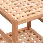 vidaXL Étagère de salle de bain 35 5x35 5x79 cm Bois massif de noyer