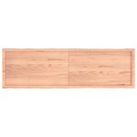 vidaXL Dessus de table bois massif traité bordure assortie