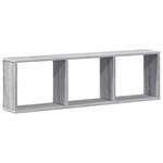 vidaXL Armoire murale 100x16x30 cm sonoma gris bois d'ingénierie