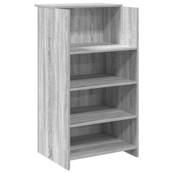 vidaXL Bureau de réception sonoma gris 55x50x103 5 cm bois ingénierie