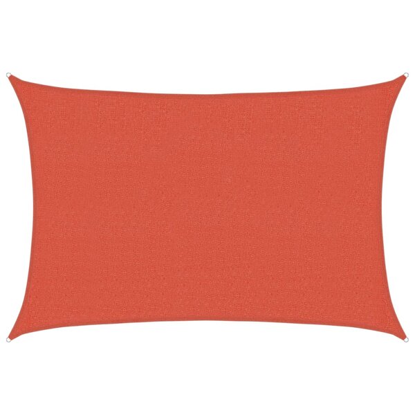 vidaXL Voile d'ombrage 160 g/m² Terre cuite 2 5x4 m PEHD