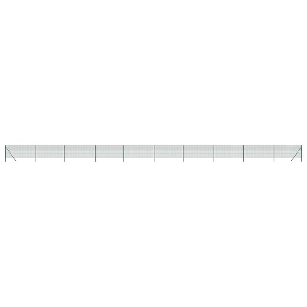 vidaXL Clôture en treillis métallique vert 0 8x25 m acier galvanisé