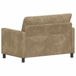 vidaXL Canapé Taupe 126 x 81 x 87 5 cm Polyester