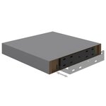vidaXL Étagère flottante murale gris 23x23 5x3 8 cm MDF