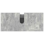 vidaXL Unité de vanité de salle de bain Gris béton 80 x 35 x 60 cm
