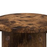 vidaXL Support de Plante 2 Pièces Chêne fumé Ø29 5 x 40 cm