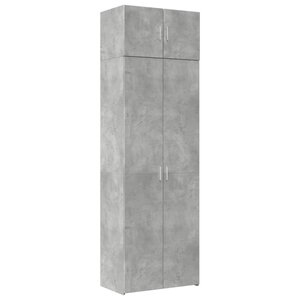 vidaXL Armoire de rangement gris béton 70x42 5x225cm bois d'ingénierie