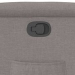 vidaXL Fauteuil inclinable Taupe Tissu
