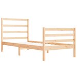 vidaXL Cadre de lit sans matelas bois de pin massif 90x190 cm