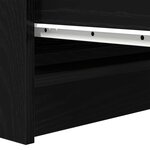 vidaXL Buffet chêne noir 37 5x35x76 cm bois d'ingénierie