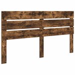 vidaXL Lit de Rangement Chêne fumé 160 x 200 cm Bois d'ingénierie