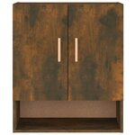 vidaXL Armoire murale Chêne fumé 60x31x70 cm Bois d'ingénierie