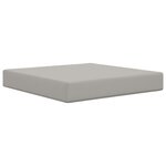 vidaXL Coussin de canapé d'extérieur 3 Pièces Gris Polyester