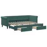 vidaXL Lit de jour avec gigogne et tiroirs sans matelas 80x200 cm
