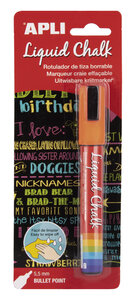 Marqueur Craie Orange chalk Pointe ronde