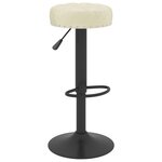 vidaXL Tabourets de bar lot de 2 crème velours