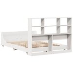 vidaXL Cadre de lit sans matelas blanc 120x190 cm bois de pin massif