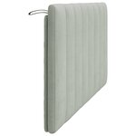 vidaXL Coussin de tête de lit Hanko gris clair 152 cm velours